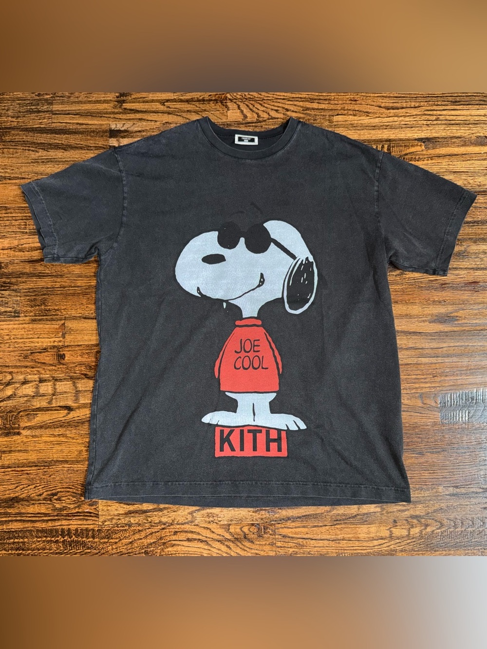 KITH for Peanuts Snoopy “Joe Cool” Vintage T- Shirt Black Size Large 🔥SOLD OUT🔥